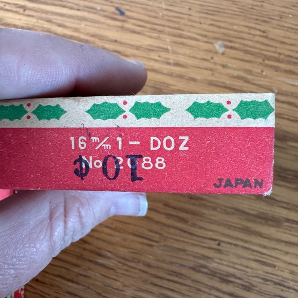 Vintage Christmas Tree Ornaments Small Mini Ball GLASS 15mm Fine Quality Japan - Picture 2 of 9